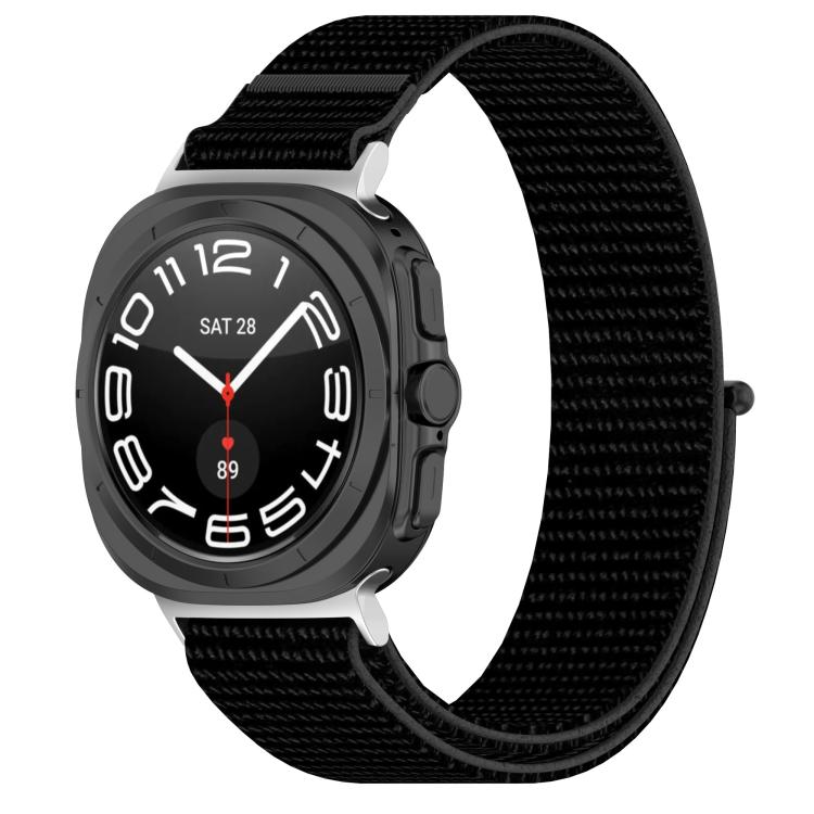 For Samsung Galaxy Watch Ultra 47mm Kalebol Hook and Loop Fastener Nylon Braided Watch Band(Black) - free shipping - PMc TechLife - Order now!