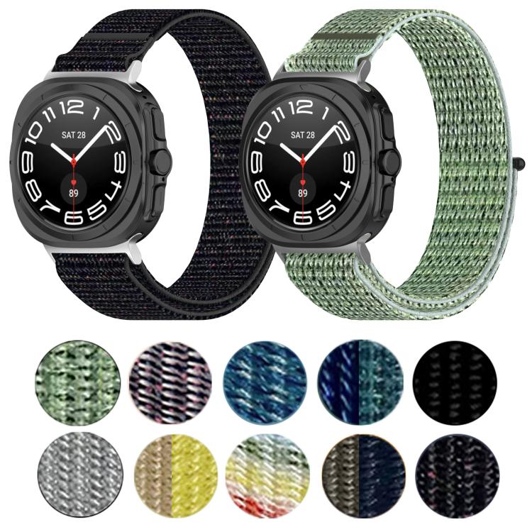 For Samsung Galaxy Watch Ultra 47mm Kalebol Hook and Loop Fastener Nylon Braided Watch Band(Blue Ocean) - Watch Bands by Kalebol | Online Shopping South Africa | PMc TechLife | Buy Now Pay Later Mobicred