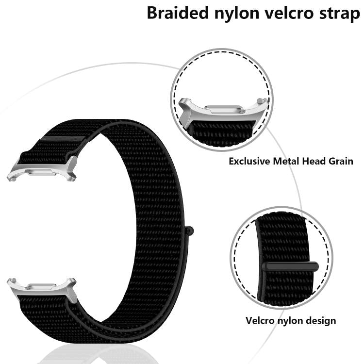 For Samsung Galaxy Watch Ultra 47mm Kalebol Hook and Loop Fastener Nylon Braided Watch Band(Blue Ocean) - Watch Bands by Kalebol | Online Shopping South Africa | PMc TechLife | Buy Now Pay Later Mobicred