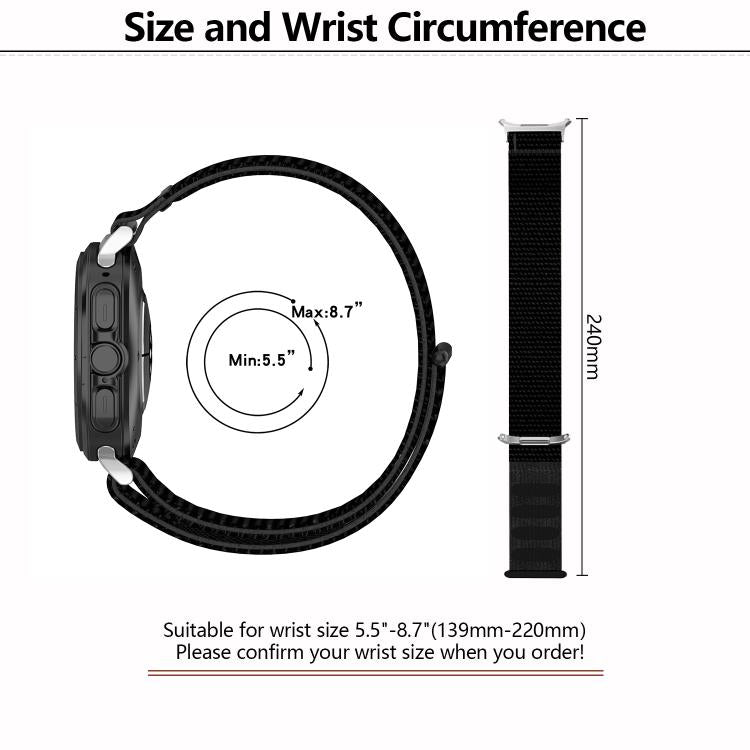 For Samsung Galaxy Watch Ultra 47mm Kalebol Hook and Loop Fastener Nylon Braided Watch Band(Ocean Blue) - free shipping - PMc TechLife - Order now!