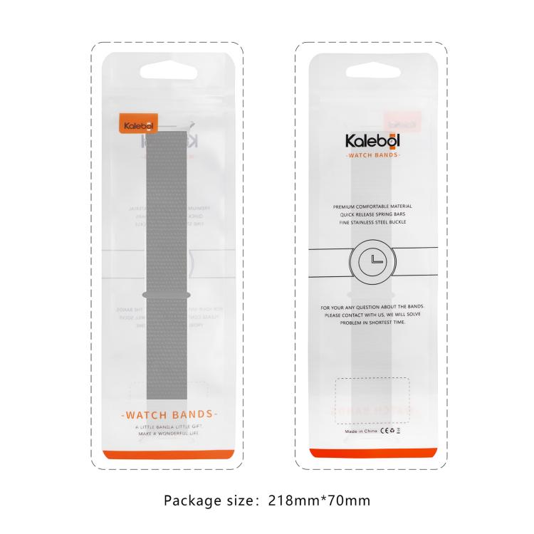 For Samsung Galaxy Watch Ultra 47mm Kalebol Hook and Loop Fastener Nylon Braided Watch Band(Blue Ocean) - Watch Bands by Kalebol | Online Shopping South Africa | PMc TechLife | Buy Now Pay Later Mobicred