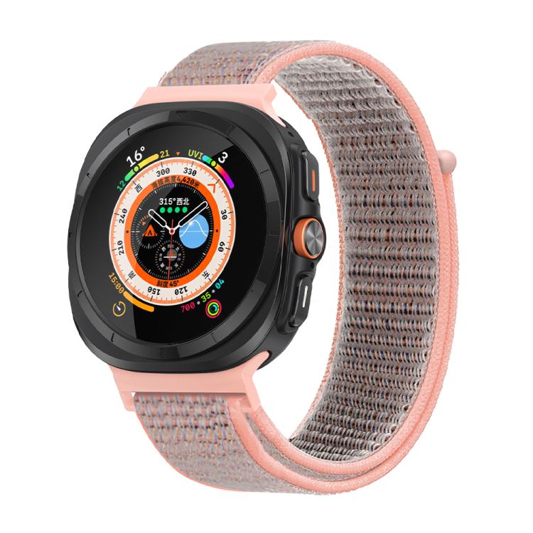 For Samsung Galaxy Watch Ultra 47mm Kalebol Quick Release Nylon Braided Watch Band(Pink Sand) - free shipping - PMc TechLife - Order now!