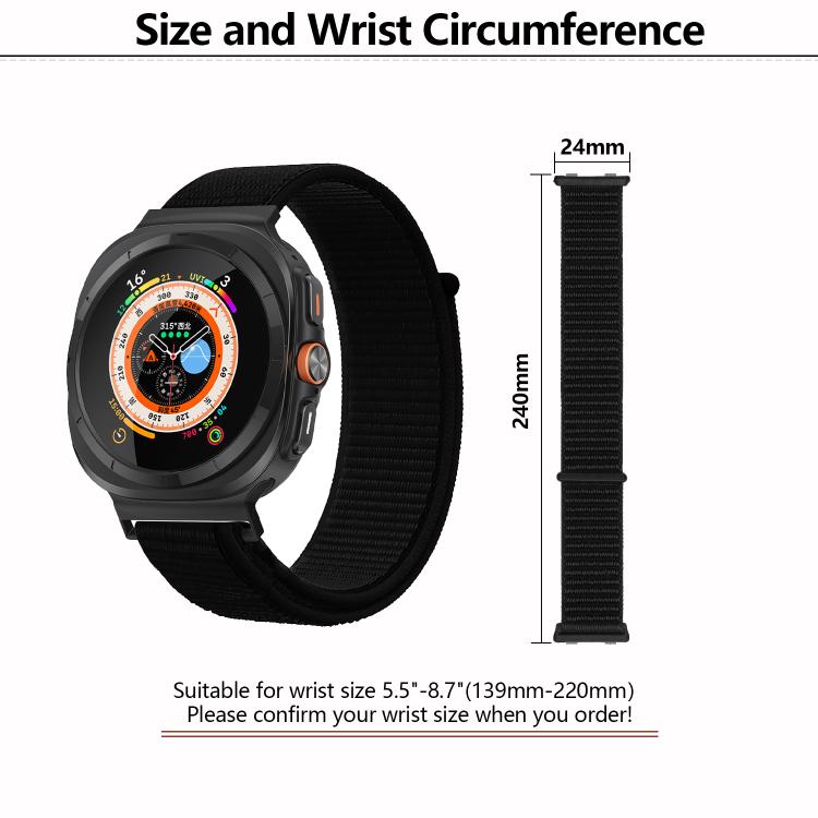 For Samsung Galaxy Watch Ultra 47mm Kalebol Quick Release Nylon Braided Watch Band(Fluorescent Green Blue) - free shipping - PMc TechLife - Order now!