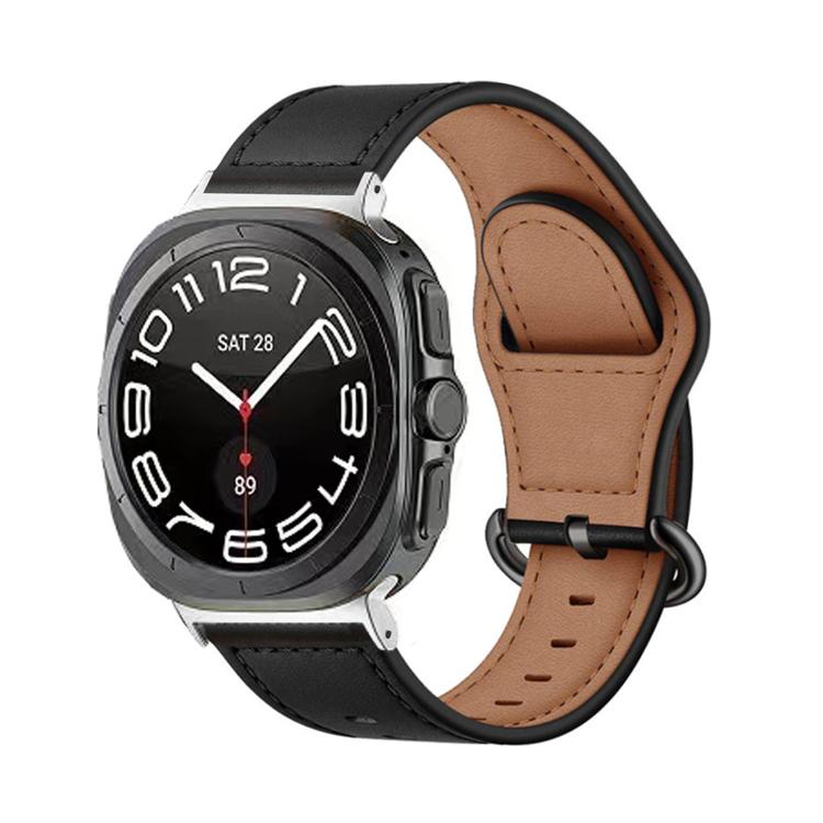 For Samsung Galaxy Watch Ultra 47mm Kalebol Genuine Leather Watch Band(Black) - free shipping - PMc TechLife - Order now!
