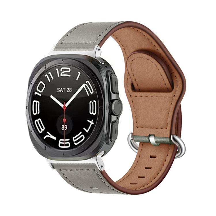 For Samsung Galaxy Watch Ultra 47mm Kalebol Genuine Leather Watch Band(Dark Grey) - free shipping - PMc TechLife - Order now!
