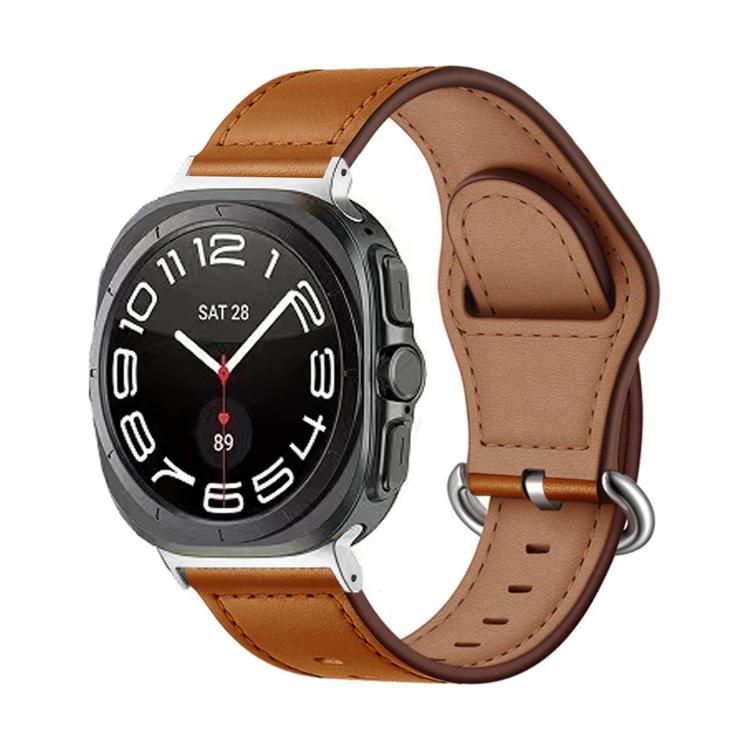 For Samsung Galaxy Watch Ultra 47mm Kalebol Genuine Leather Watch Band(Brown) - free shipping - PMc TechLife - Order now!