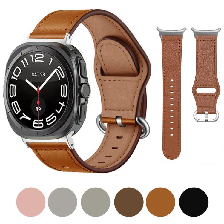 For Samsung Galaxy Watch Ultra 47mm Kalebol Genuine Leather Watch Band(Black) - free shipping - PMc TechLife - Order now!