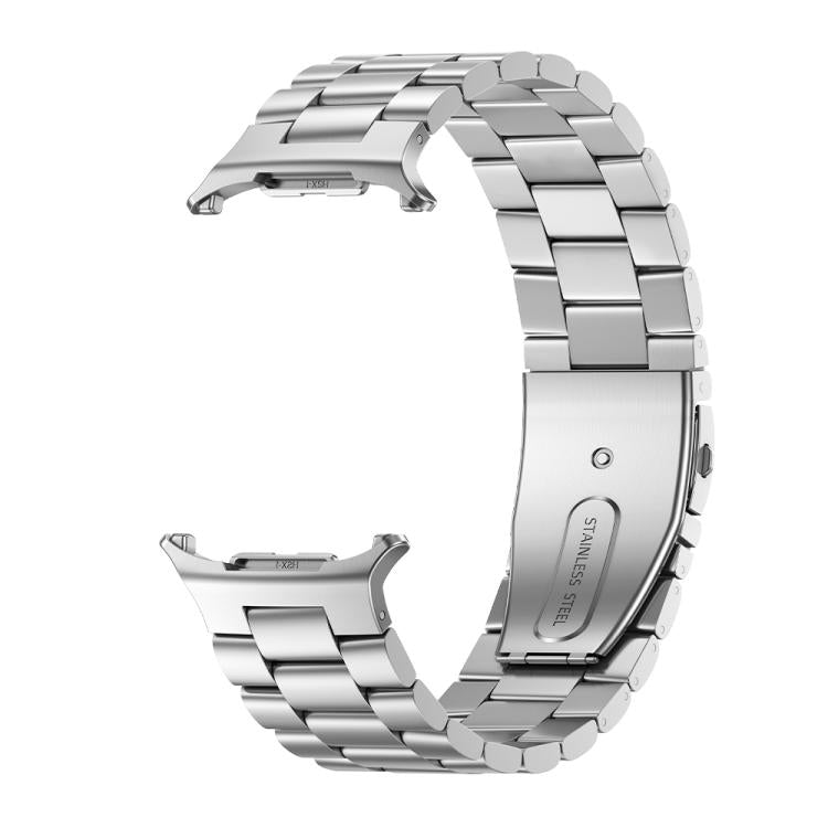 For Samsung Galaxy Watch Ultra 47mm Kalebol Three-bead Steel Watch Band(Silver) - Watch Bands by Kalebol | Online Shopping South Africa | PMc TechLife | Buy Now Pay Later Mobicred