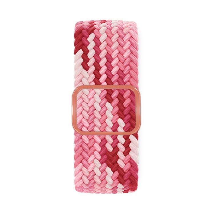 For Apple Watch 46mm / 49mm / 45mm / 44mm Kalebol Eight Buckle Nylon Braided Watch Band(Strawberry Red) - Watch Bands by Kalebol | Online Shopping South Africa | PMC TechLife | Buy Now Pay Later Mobicred