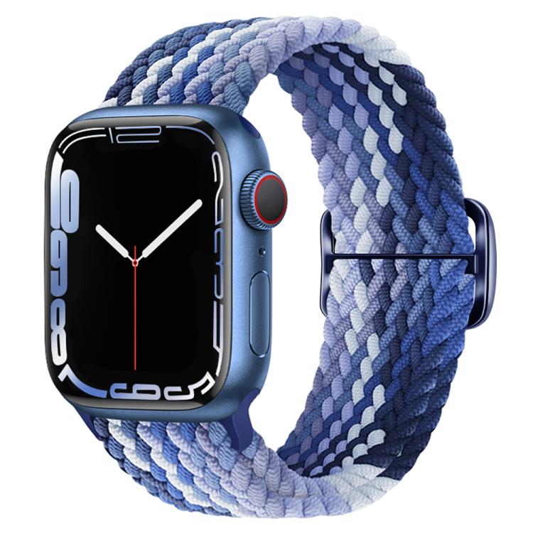 For Apple Watch 46mm / 49mm / 45mm / 44mm Kalebol Eight Buckle Nylon Braided Watch Band(Blueberry) - Watch Bands by Kalebol | Online Shopping South Africa | PMC TechLife | Buy Now Pay Later Mobicred