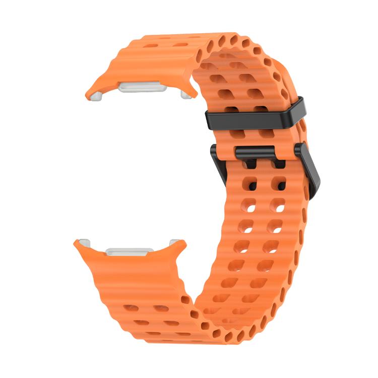 For Samsung Galaxy Watch Ultra 47mm Kalebol Porous Breathable Silicone Watch Band(Orange) - Watch Bands by Kalebol | Online Shopping South Africa | PMc TechLife | Buy Now Pay Later Mobicred