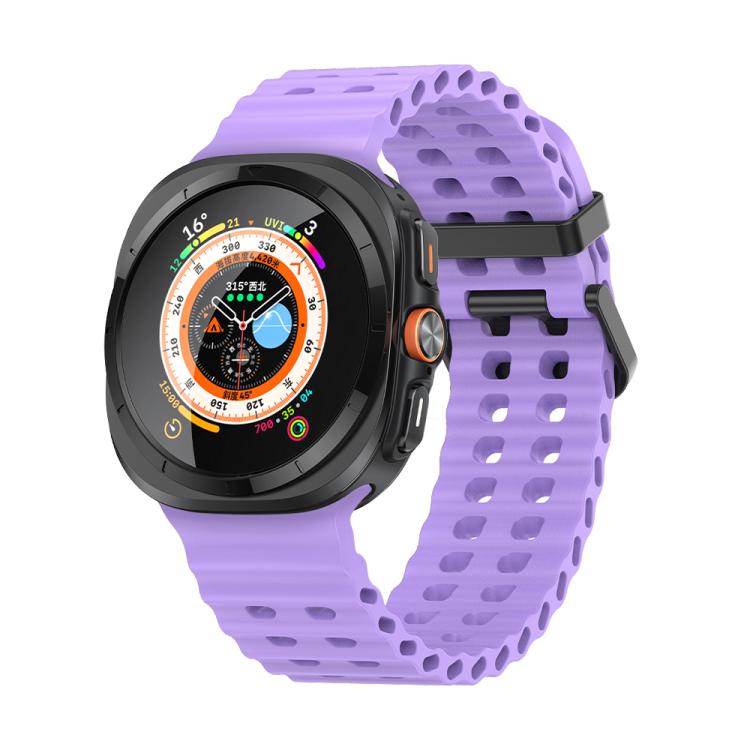 For Samsung Galaxy Watch Ultra 47mm Kalebol Porous Breathable Silicone Watch Band(Lilac) - free shipping - PMc TechLife - Order now!