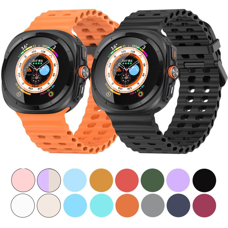 For Samsung Galaxy Watch Ultra 47mm Kalebol Porous Breathable Silicone Watch Band(Black) - free shipping - PMc TechLife - Order now!