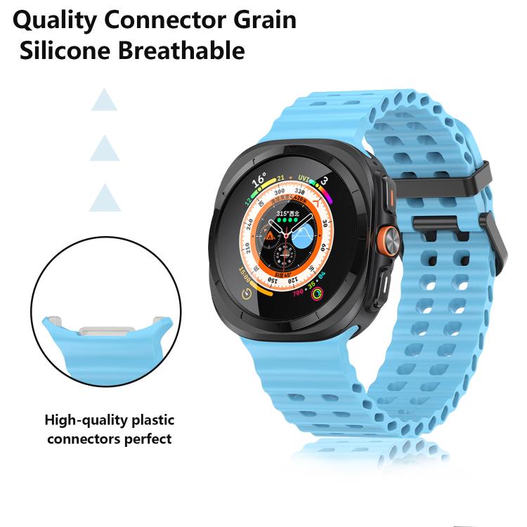 For Samsung Galaxy Watch Ultra 47mm Kalebol Porous Breathable Silicone Watch Band(Cloud Blue) - free shipping - PMc TechLife - Order now!
