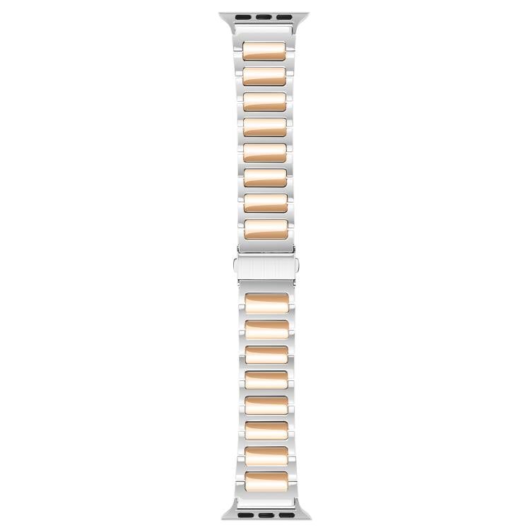 For Apple Watch 46mm / 49mm / 45mm / 44mm Kalebol Tooling Metal Zinc Alloy Watch Band(Silver Rose Gold) - free shipping - PMc TechLife - Order now!