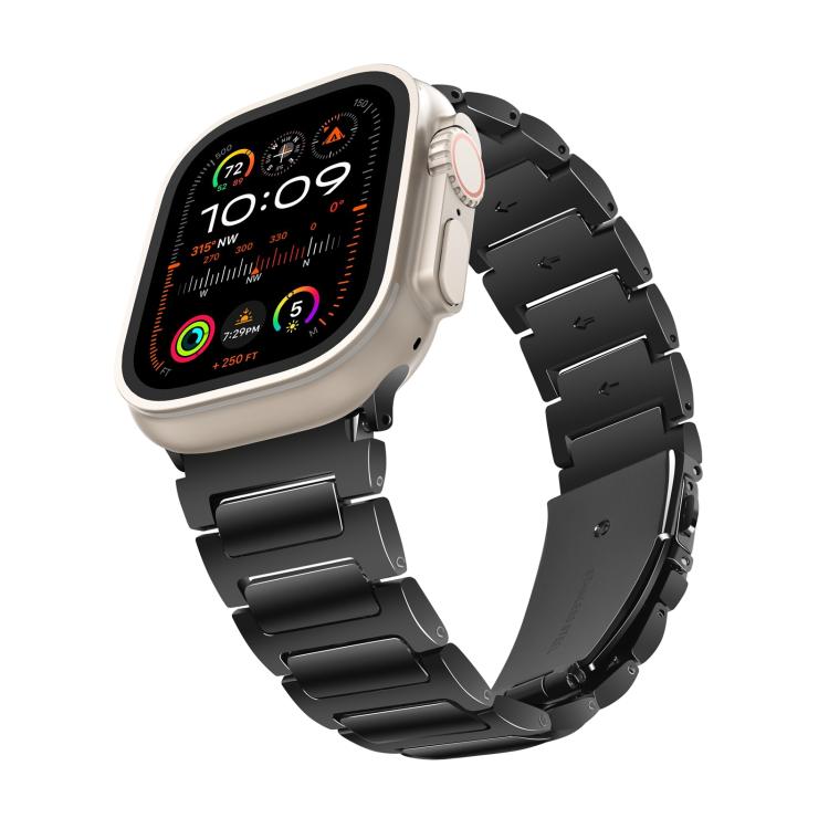 For Apple Watch 42mm / 41mm / 40mm / 38mm Kalebol Tooling Metal Zinc Alloy Watch Band(Black) - free shipping - PMc TechLife - Order now!
