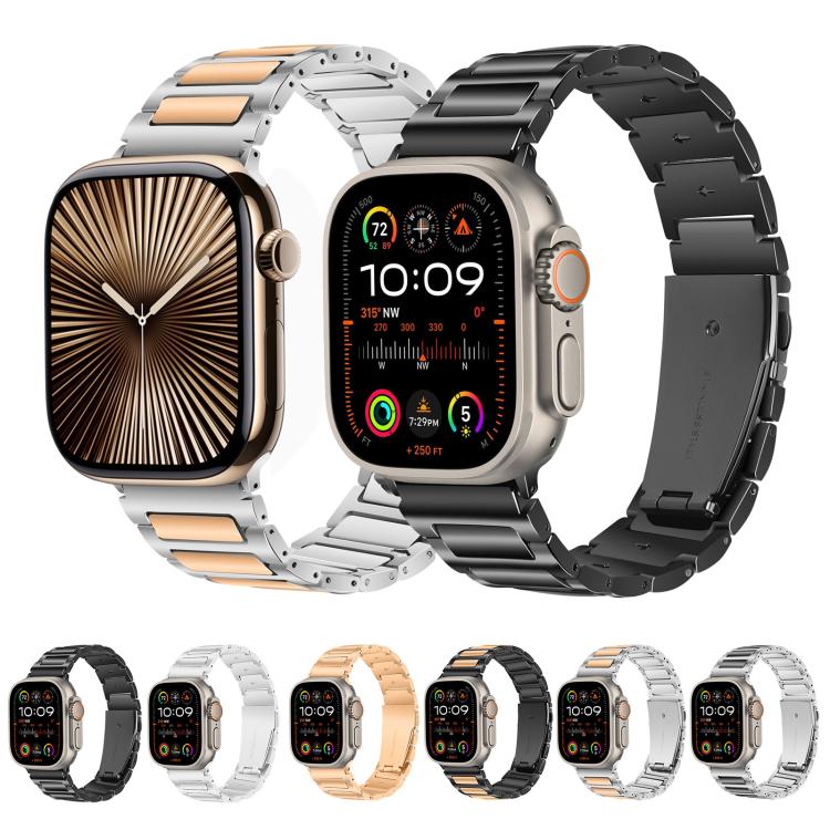 For Apple Watch 42mm / 41mm / 40mm / 38mm Kalebol Tooling Metal Zinc Alloy Watch Band(Silver Rose Gold) - free shipping - PMc TechLife - Order now!