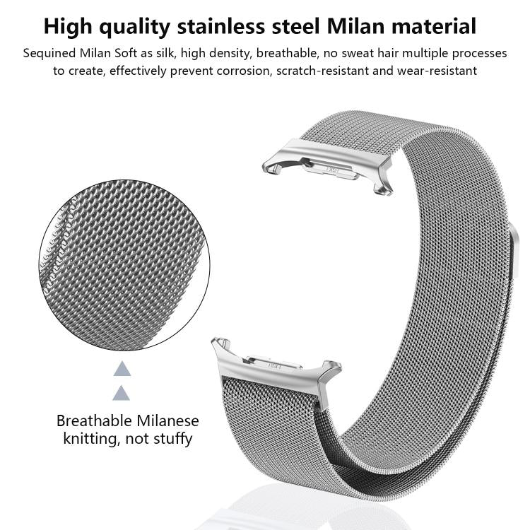 For Samsung Galaxy Watch Ultra 47mm Kalebol Milanese Stainless Steel Watch Band(Silver) - free shipping - PMc TechLife - Order now!