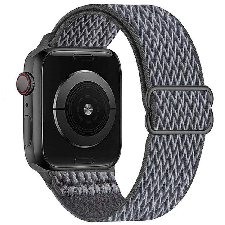 For Apple Watch 42mm / 41mm / 40mm / 38mm Kalebol Eight Buckle Wavy Braided Nylon Watch Band(Grey) - Watch Bands by Kalebol | Online Shopping South Africa | PMC TechLife | Buy Now Pay Later Mobicred