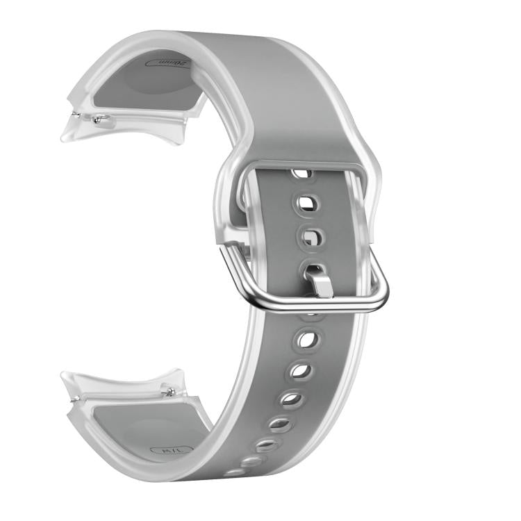 For Samsung Galaxy Watch 7  / 6 / 5 / 4 Kalebol Glacier Transparent Silicone Watch Band(Light Grey) - free shipping - PMc TechLife - Order now!