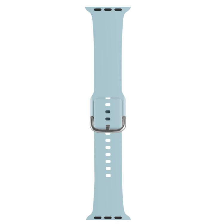 For Apple Watch 42mm / 41mm / 40mm / 38mm Kalebol Metal Pin Buckle Silicone Watch Band(Mint Green) - Watch Bands by Kalebol | Online Shopping South Africa | PMC TechLife | Buy Now Pay Later Mobicred