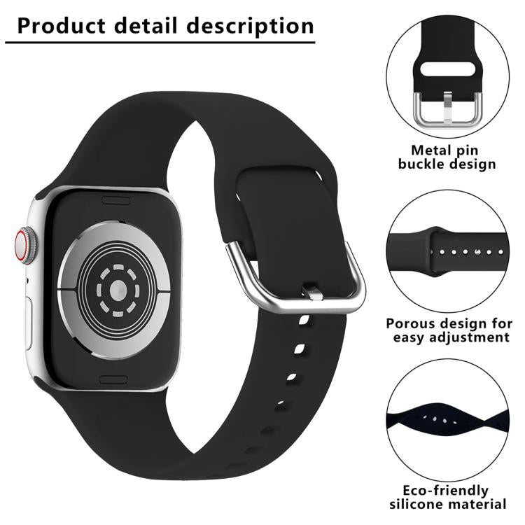 For Apple Watch 42mm / 41mm / 40mm / 38mm Kalebol Metal Pin Buckle Silicone Watch Band(Mint Green) - Watch Bands by Kalebol | Online Shopping South Africa | PMC TechLife | Buy Now Pay Later Mobicred