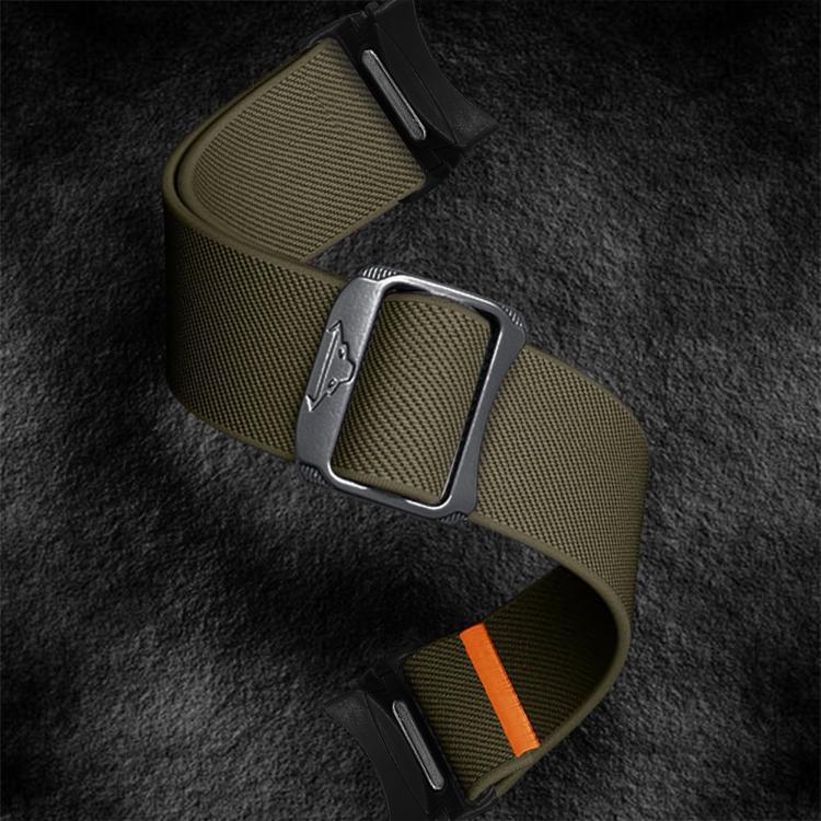 For Samsung Galaxy Watch 5 Pro / 6 / 7 Kalebol Button Elastic Nylon Watch Band(Army Green) - free shipping - PMc TechLife - Order now!