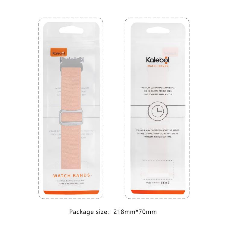 For Samsung Galaxy Watch 5 Pro / 6 / 7 Kalebol Button Elastic Nylon Watch Band(Smoky Purple) - free shipping - PMc TechLife - Order now!