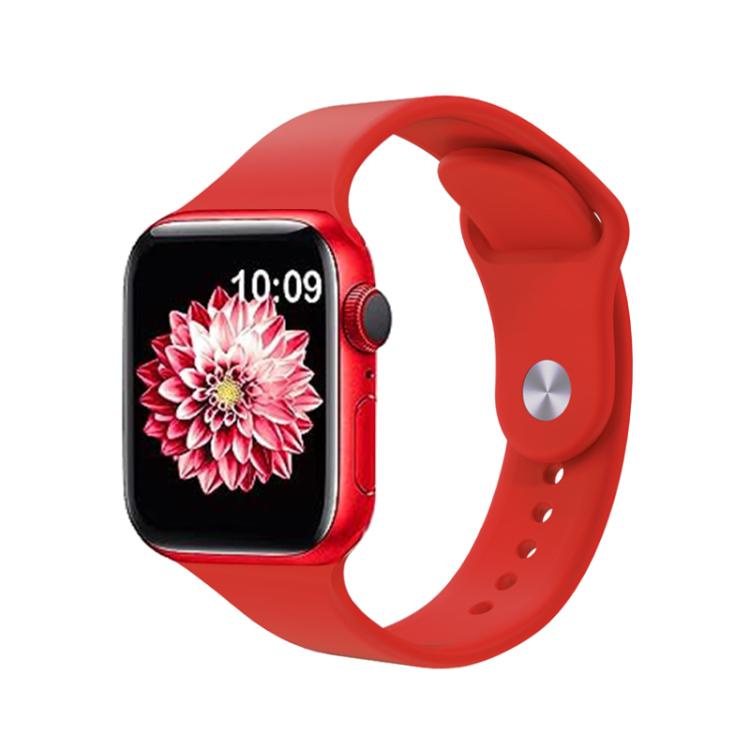 For Apple Watch 46mm / 49mm / 45mm / 44mm Kalebol Reverse Buckle Silicone Watch Band(Red) - Watch Bands by Kalebol | Online Shopping South Africa | PMC TechLife | Buy Now Pay Later Mobicred