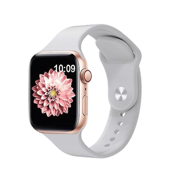 For Apple Watch 46mm / 49mm / 45mm / 44mm Kalebol Reverse Buckle Silicone Watch Band(Light Grey) - Watch Bands by Kalebol | Online Shopping South Africa | PMC TechLife | Buy Now Pay Later Mobicred