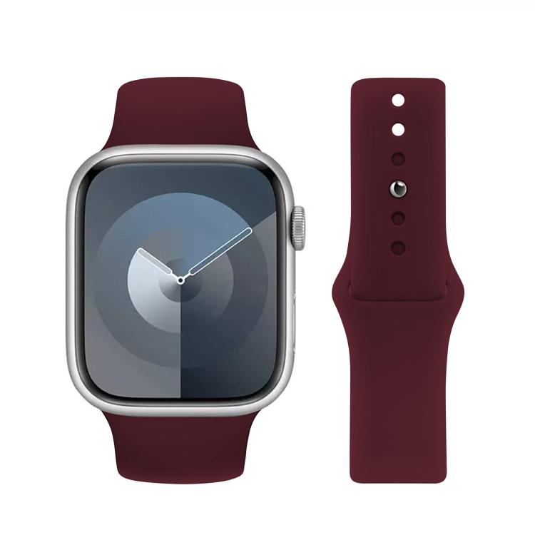 For Apple Watch 46mm / 49mm / 45mm / 44mm Kalebol Reverse Buckle Silicone Watch Band(Wine Red) - Watch Bands by Kalebol | Online Shopping South Africa | PMC TechLife | Buy Now Pay Later Mobicred