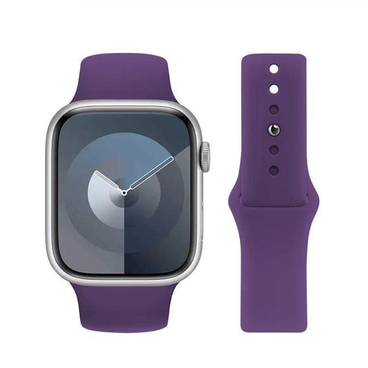 For Apple Watch 46mm / 49mm / 45mm / 44mm Kalebol Reverse Buckle Silicone Watch Band(Dark Purple) - Watch Bands by Kalebol | Online Shopping South Africa | PMC TechLife | Buy Now Pay Later Mobicred