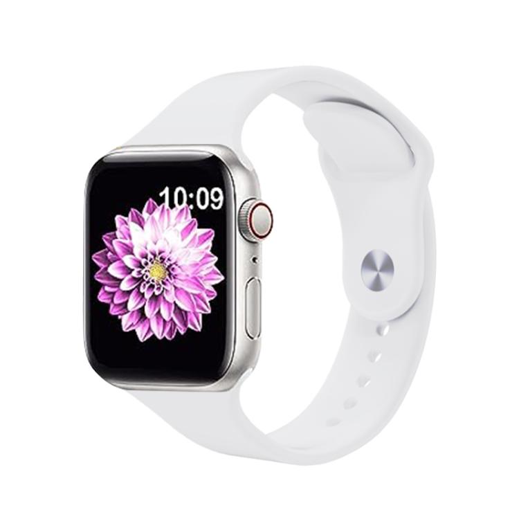 For Apple Watch 42mm / 41mm / 40mm / 38mm Kalebol Reverse Buckle Silicone Watch Band(White) - Watch Bands by Kalebol | Online Shopping South Africa | PMC TechLife | Buy Now Pay Later Mobicred