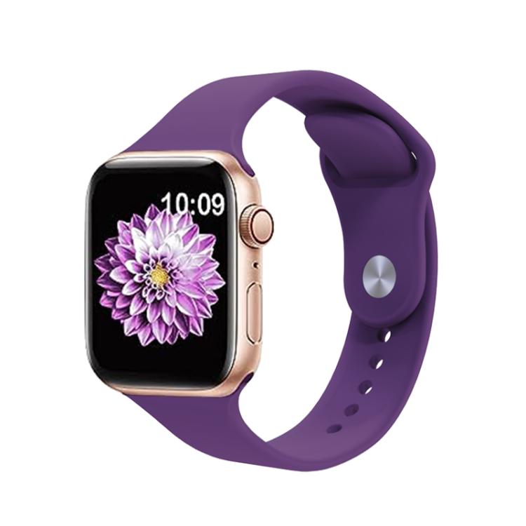 For Apple Watch 42mm / 41mm / 40mm / 38mm Kalebol Reverse Buckle Silicone Watch Band(Dark Purple) - Watch Bands by Kalebol | Online Shopping South Africa | PMC TechLife | Buy Now Pay Later Mobicred