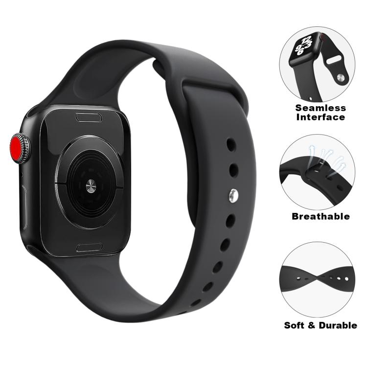 For Apple Watch 42mm / 41mm / 40mm / 38mm Kalebol Reverse Buckle Silicone Watch Band(Blue) - Watch Bands by Kalebol | Online Shopping South Africa | PMC TechLife | Buy Now Pay Later Mobicred