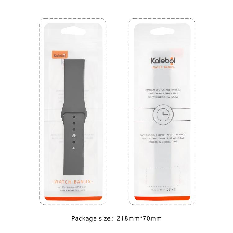 For Apple Watch 46mm / 49mm / 45mm / 44mm Kalebol Reverse Buckle Silicone Watch Band(Blue) - Watch Bands by Kalebol | Online Shopping South Africa | PMC TechLife | Buy Now Pay Later Mobicred