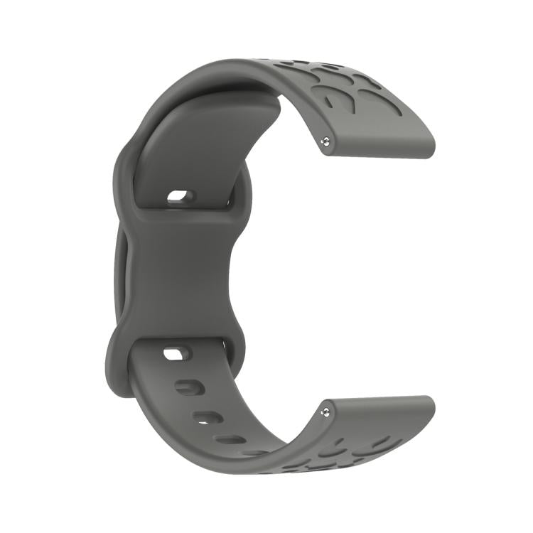 18mm Kalebol Leopard Print Butterfly Buckle Silicone Watch Band(Space Grey) - free shipping - PMc TechLife - Order now!