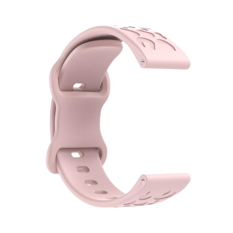 20mm Kalebol Leopard Print Butterfly Buckle Silicone Watch Band(Pink) - free shipping - PMc TechLife - Order now!