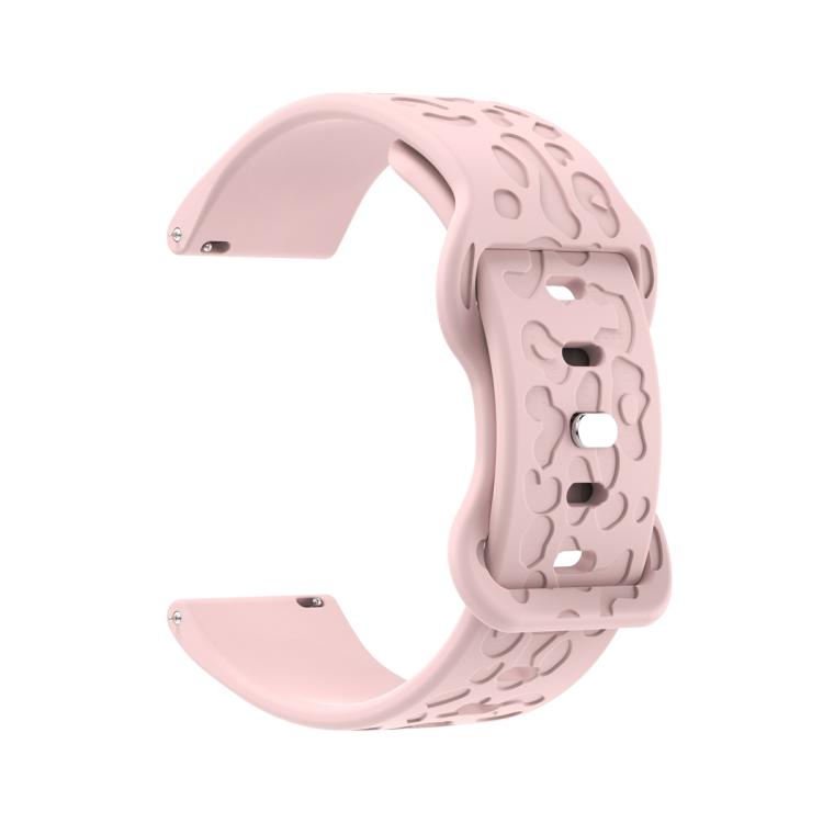 20mm Kalebol Leopard Print Butterfly Buckle Silicone Watch Band(Pink) - free shipping - PMc TechLife - Order now!