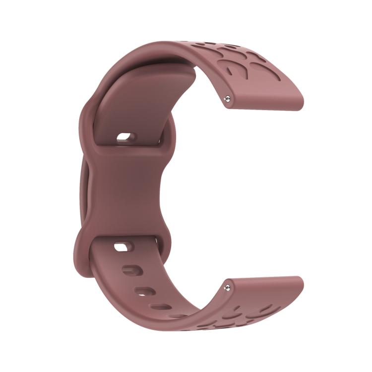 20mm Kalebol Leopard Print Butterfly Buckle Silicone Watch Band(Purple Haze) - free shipping - PMc TechLife - Order now!