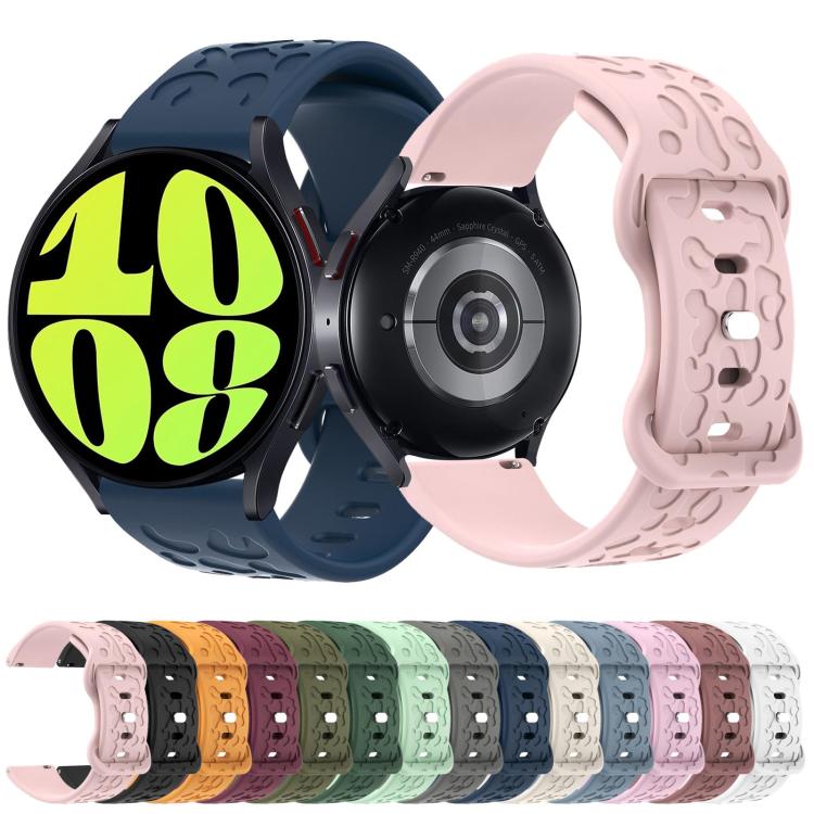 20mm Kalebol Leopard Print Butterfly Buckle Silicone Watch Band(Teal Blue) - free shipping - PMc TechLife - Order now!