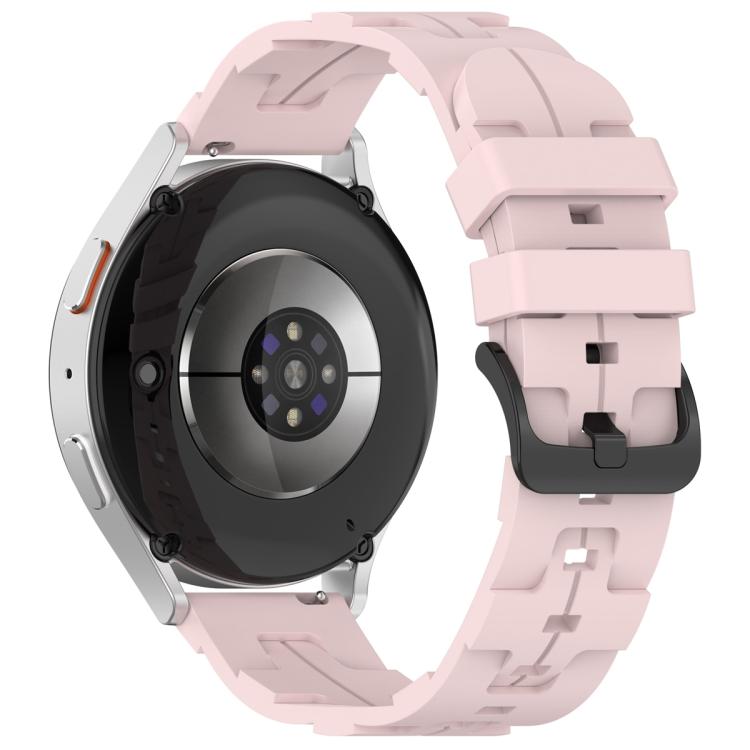 20mm Kalebol Solid Color Black Buckle Round Tail Silicone Watch Band(Rose Pink) - free shipping - PMc TechLife - Order now!