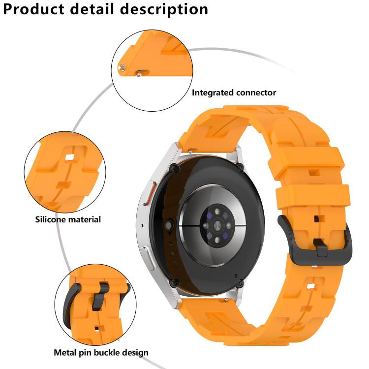 20mm Kalebol Solid Color Black Buckle Round Tail Silicone Watch Band(Cream Color) - free shipping - PMc TechLife - Order now!