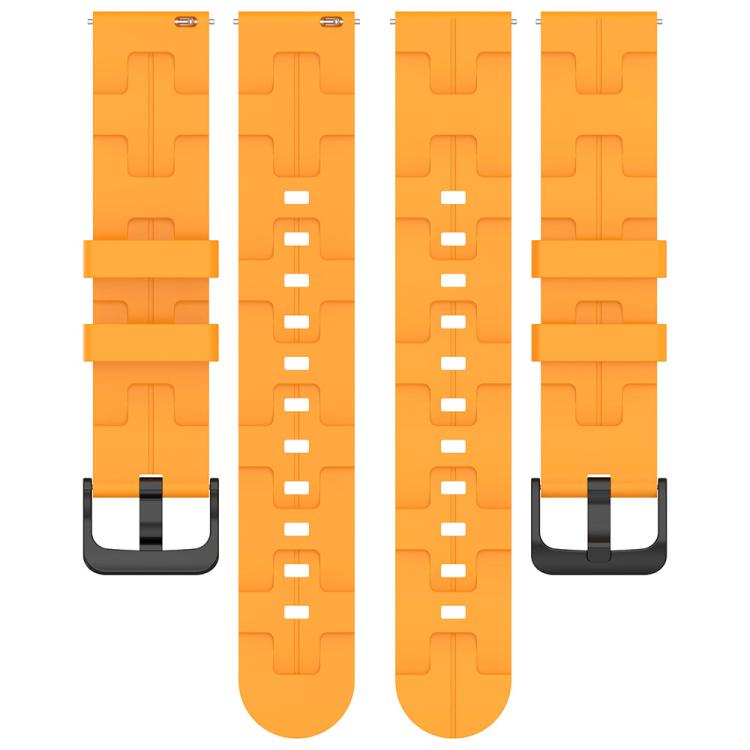 20mm Kalebol Solid Color Black Buckle Round Tail Silicone Watch Band(Cream Color) - free shipping - PMc TechLife - Order now!