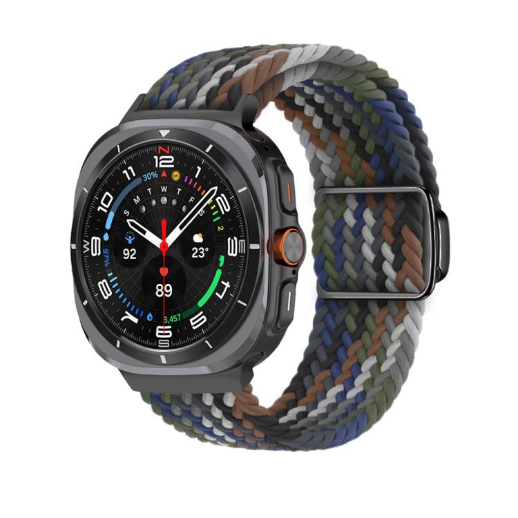 For Samsung Galaxy Watch Ultra 47mm Kalebol Braided Loop Magnetic Black Buckle Watch Band(Denim) - free shipping - PMc TechLife - Order now!