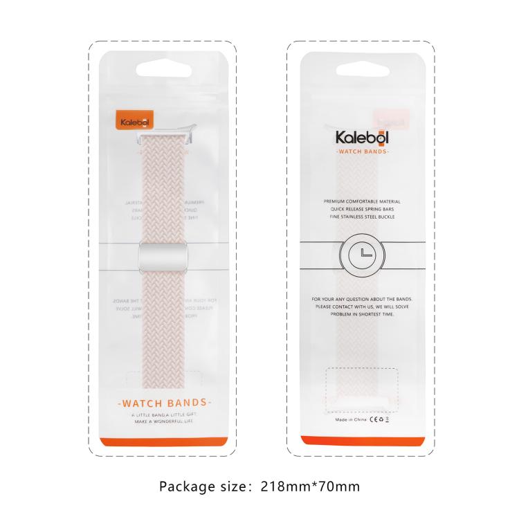 For Samsung Galaxy Watch Ultra 47mm Kalebol Braided Loop Magnetic Black Buckle Watch Band(Dark Olive Green) - Watch Bands by Kalebol | Online Shopping South Africa | PMc TechLife | Buy Now Pay Later Mobicred