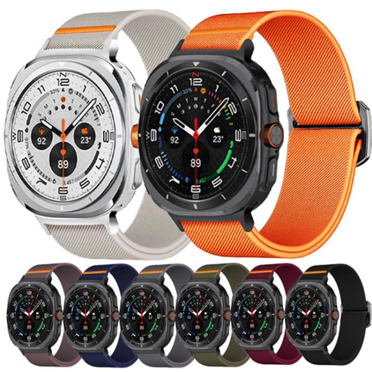 For Samsung Galaxy Watch Ultra 47mm Kalebol Elastic Nylon Watch Band(Black) - free shipping - PMc TechLife - Order now!
