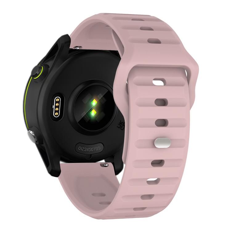 20mm Kalebol Wave Pattern Studded Buckle Silicone Watch Band(Rose Pink) - 20mm Bands by Kalebol | Online Shopping South Africa | PMc TechLife | Buy Now Pay Later Mobicred