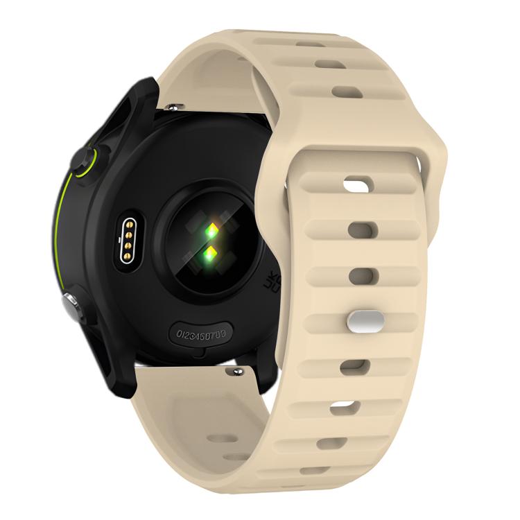 20mm Kalebol Wave Pattern Studded Buckle Silicone Watch Band(Cream Color) - free shipping - PMc TechLife - Order now!