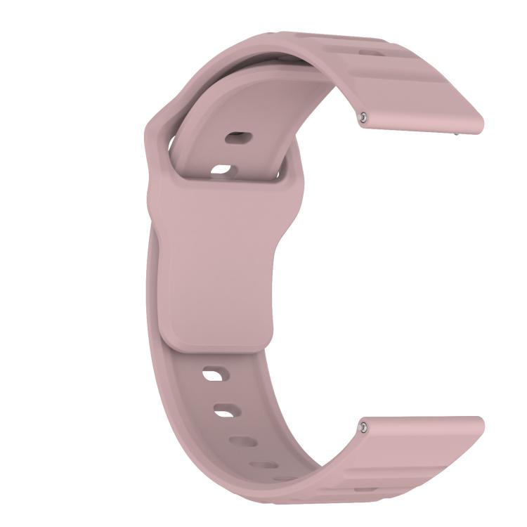 22mm Kalebol Wave Pattern Studded Buckle Silicone Watch Band(Rose Pink) - free shipping - PMc TechLife - Order now!